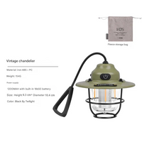 Retro Rechargeable LED Camping Lantern - NostalgiaGlow-Green-State of Style