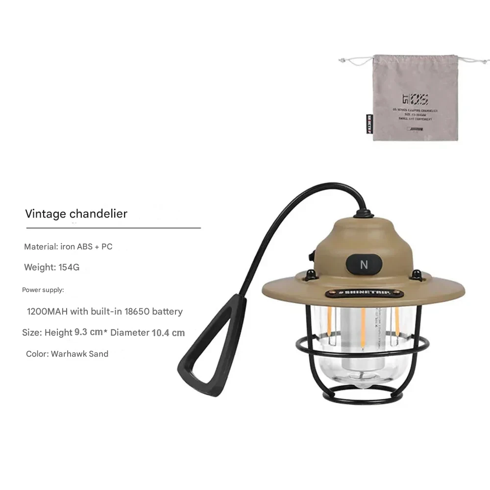 Retro Rechargeable LED Camping Lantern - NostalgiaGlow-Green-State of Style