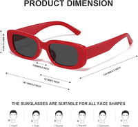 Retro Rectangular Y2K Sunglasses - Aria-Beige grey-State of Style