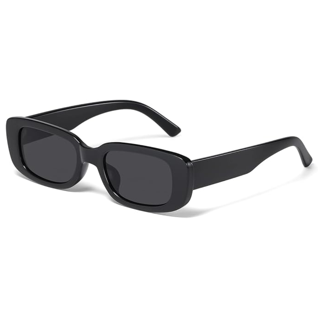 Retro Rectangular Y2K Sunglasses - Aria-Black-State of Style