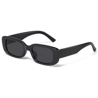 Retro Rectangular Y2K Sunglasses - Aria-Black-State of Style