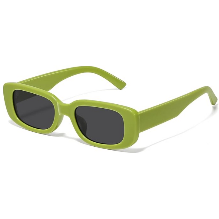 Retro Rectangular Y2K Sunglasses - Aria-Green-State of Style