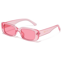 Retro Rectangular Y2K Sunglasses - Aria-Pink-State of Style