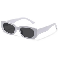 Retro Rectangular Y2K Sunglasses - Aria-White-State of Style
