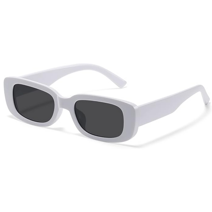 Retro Rectangular Y2K Sunglasses - Aria-White-State of Style