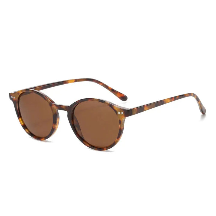 Retro Round Polarised Sunglasses - SunnyStyle-Brown-State of Style