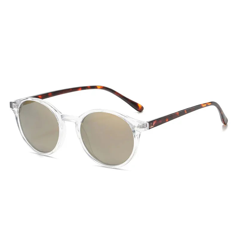 Retro Round Polarised Sunglasses - SunnyStyle-White/Gray-State of Style