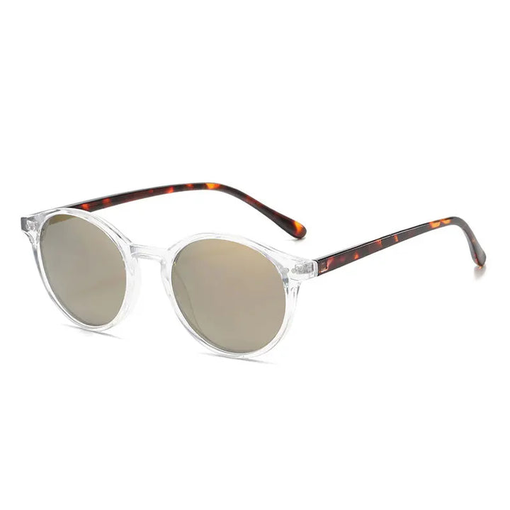 Retro Round Polarised Sunglasses - SunnyStyle-White/Grey-State of Style