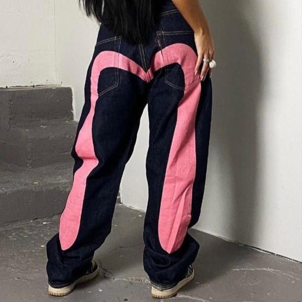 Retro Street Jeans – Jaxen-Pink-S-State of Style