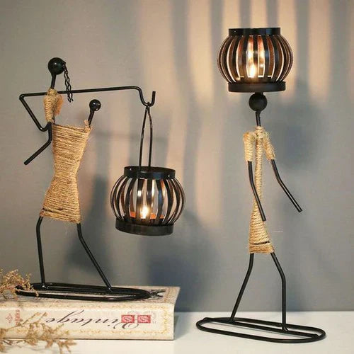 Retro & Stylish Candle Holder - VintageMan-The Protector-State of Style