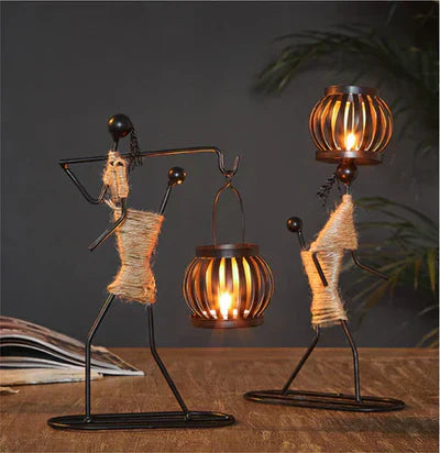 Retro & Stylish Candle Holder - VintageMan-The Protector-State of Style