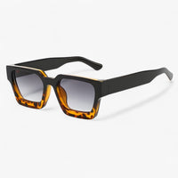 Retro sunglasses for men with square design – Calven-Black Leopard Grey-State of Style
