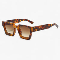 Retro sunglasses for men with square design – Calven-Leopard Brown-State of Style