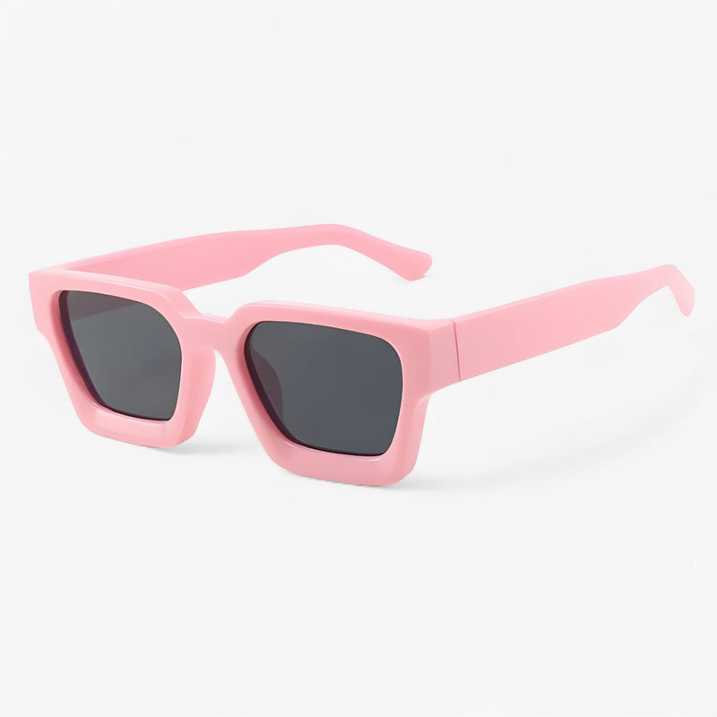 Retro sunglasses for men with square design – Calven-Pink Grey-State of Style