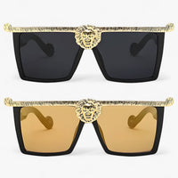 Retro sunglasses with lion style – Ferrox-Gold-State of Style