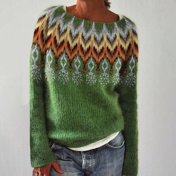 Retro Women's Sweater - Celeste-Light Green-S-State of Style