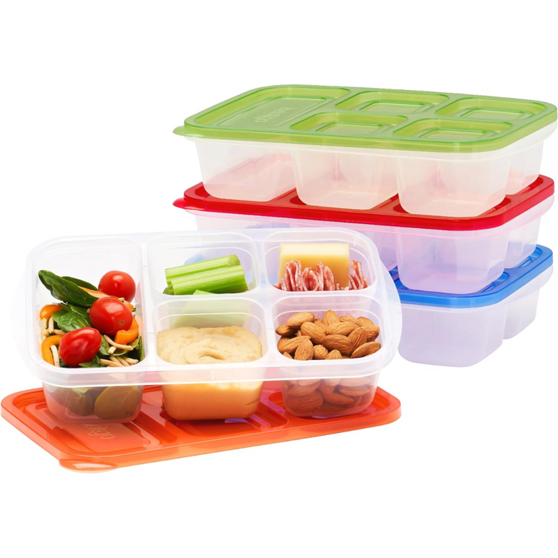 Reusable 5-compartment Food Storage Containers – 8-piece Set-Classic-State of Style
