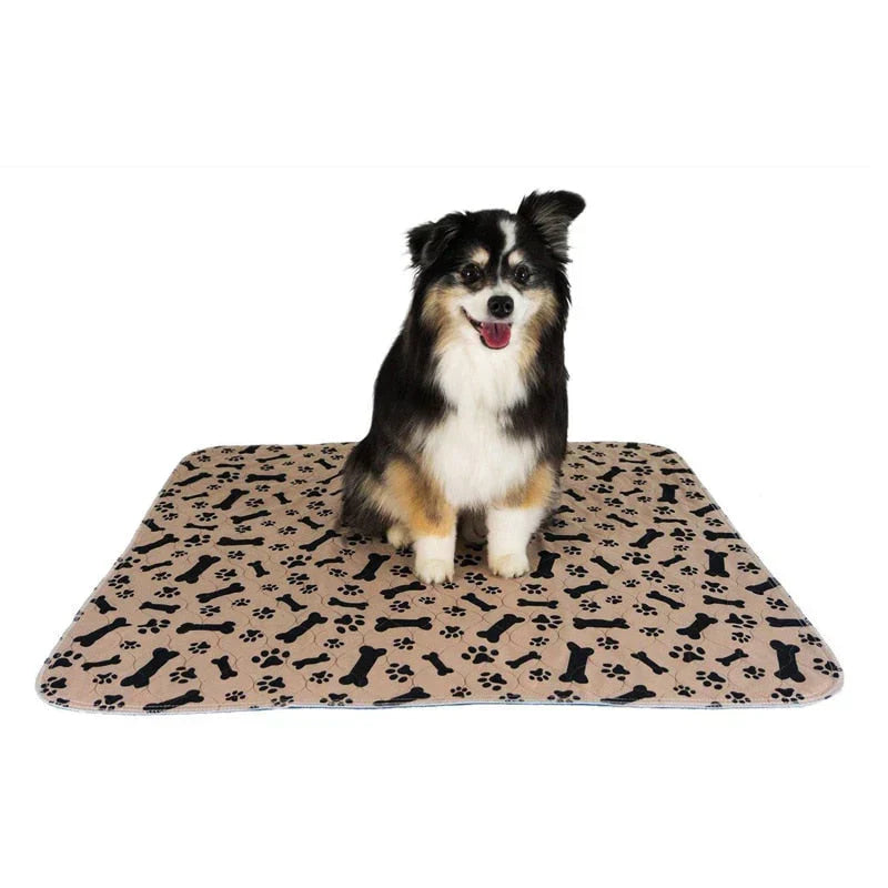 Reusable Plasma for Dogs - EcoPad-Coffee-Bone-Paw-40 x 60 cm-State of Style