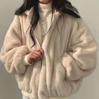 Reversible Ladies' Winter Coat with Hood - Isla-Blue-S-State of Style