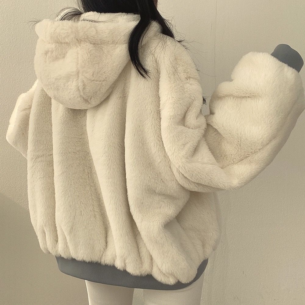 Reversible Ladies' Winter Coat with Hood - Isla-Blue-S-State of Style