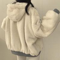 Reversible Ladies' Winter Coat with Hood - Isla-Blue-S-State of Style
