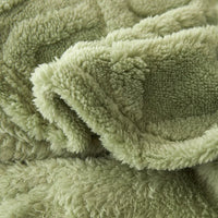 Reversible Thick Lambswool Blanket - CozyLuxe-Green-70x100cm-State of Style