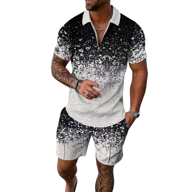 Rex Lounge Set | 2-Piece & Comfortable-Black/White-S-State of Style