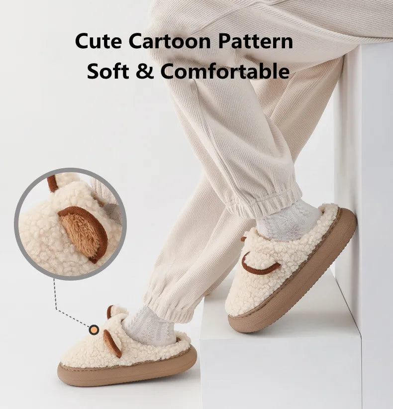 Rhina Slippers | Cute and Warm-Coffee-3.5 - 4.5-State of Style