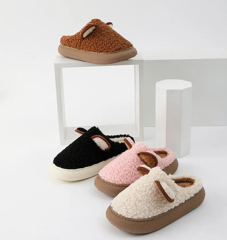 Rhina Slippers | Cute and Warm-Coffee-3.5 - 4.5-State of Style