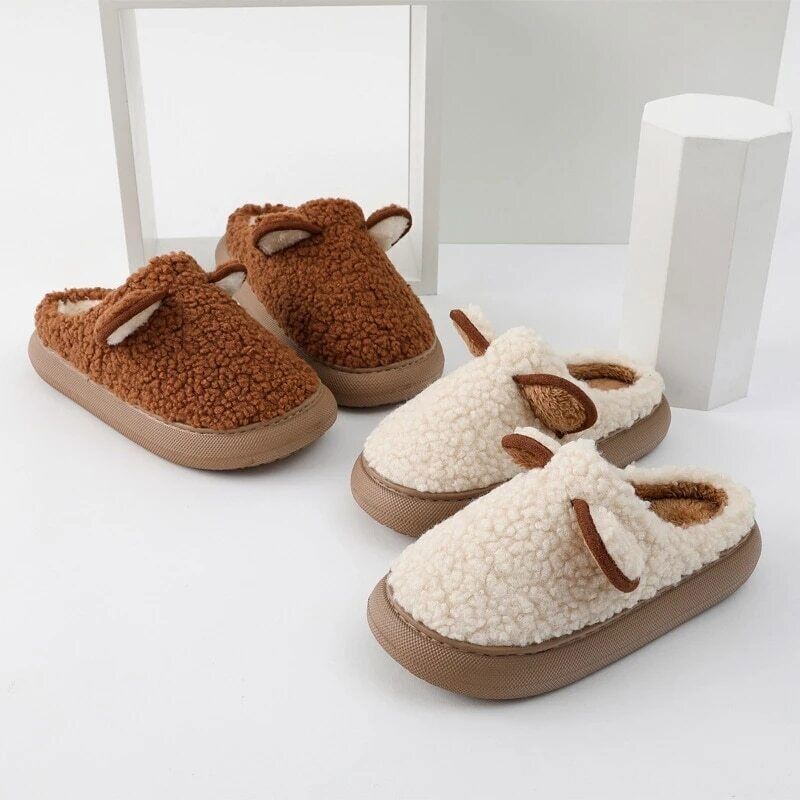 Rhina Slippers | Cute and Warm-Coffee-3.5 - 4.5-State of Style