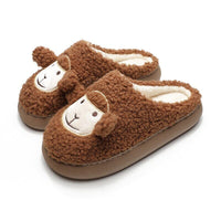 Rhina Slippers | Cute and Warm-Coffee Sheep-3.5 - 4.5-State of Style
