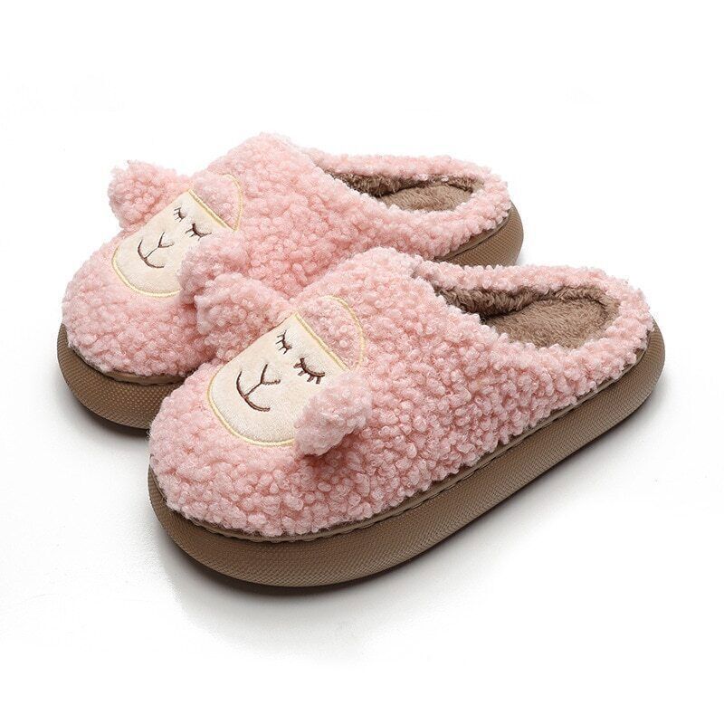 Rhina Slippers | Cute and Warm-Pink Sheep-3.5 - 4.5-State of Style
