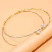 Rhinestone Choker Necklace | Elegant Statement Jewellery-Gold-State of Style