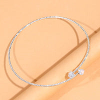 Rhinestone Choker Necklace | Elegant Statement Jewellery-Silver-State of Style
