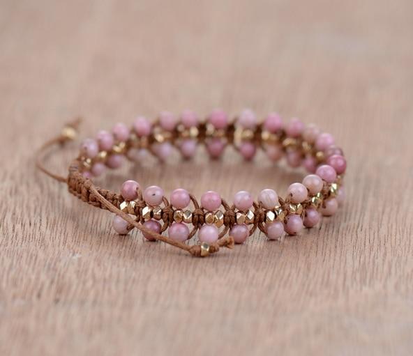 Rhodonite "Heart Energy" Bracelet - Amara-State of Style