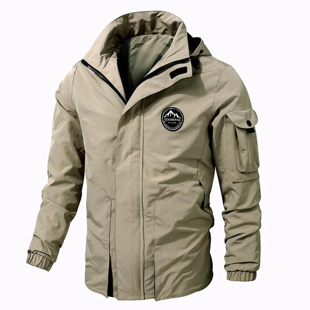 Riley Men's Winter Jacket-Khaki-S-State of Style