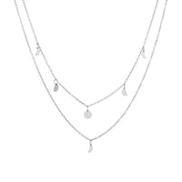 Rio Boho Layered Necklace - Serena-Silver-State of Style