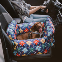RoadTrip Pet Bolster - Pet Car Seat-Single-Plaid-State of Style