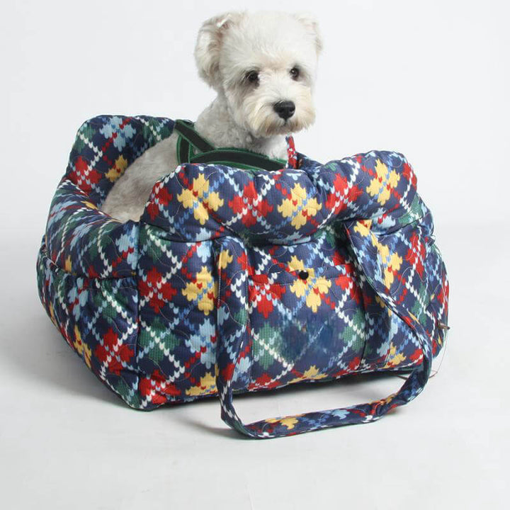 RoadTrip Pet Bolster - Pet Car Seat-Single-Plaid-State of Style