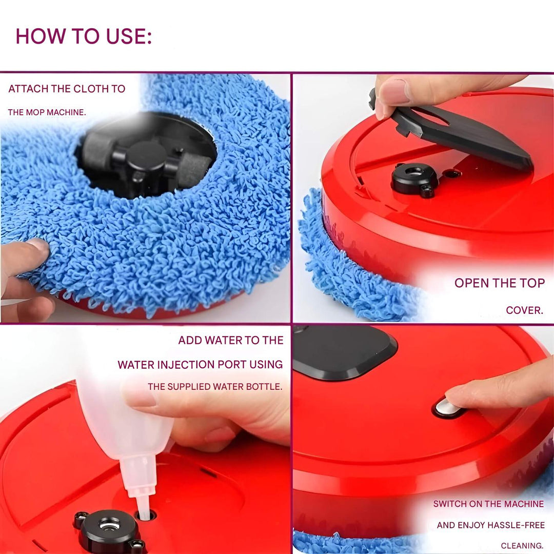 Robot Mop for Home Use - CleanBot-Black-State of Style