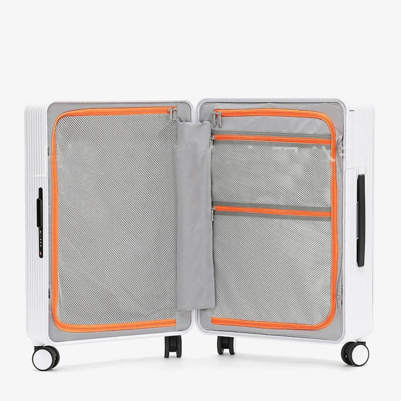 Robust PP hard shell suitcase – Dublin-Black-S (42 L)-State of Style