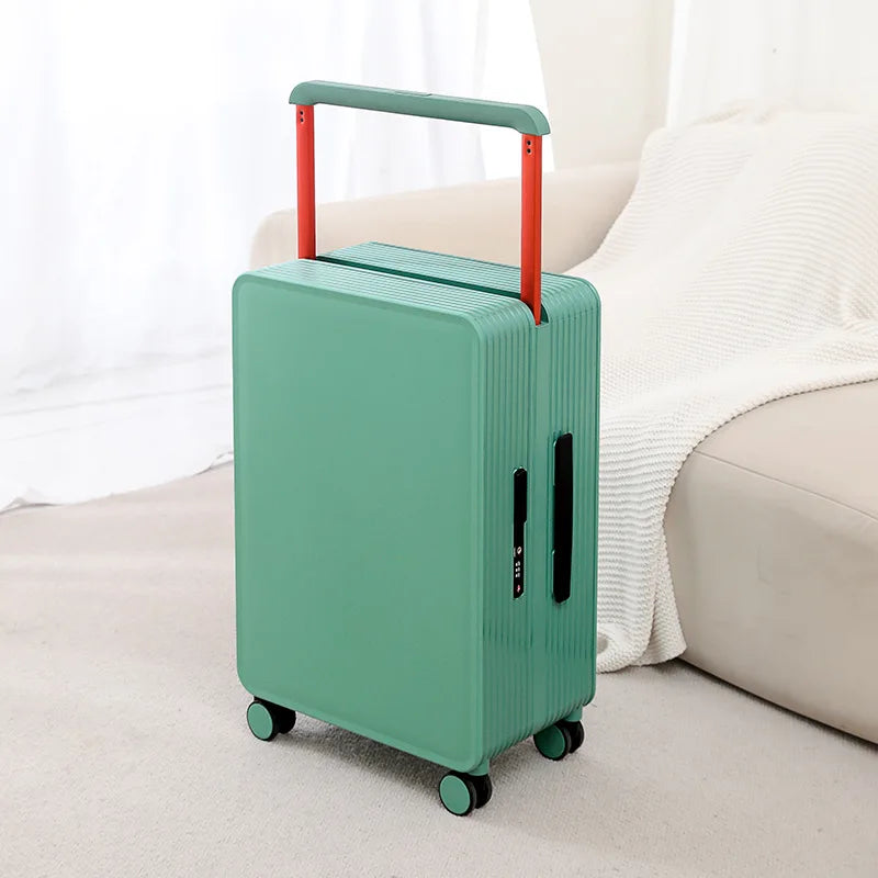 Robust PP hard shell suitcase – Dublin-Green-S (42 L)-State of Style