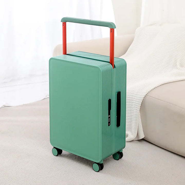 Robust PP hard shell suitcase – Dublin-Green-S (42 L)-State of Style