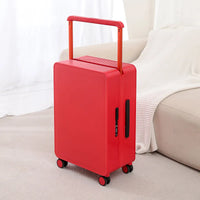 Robust PP hard shell suitcase – Dublin-Red-S (42 L)-State of Style
