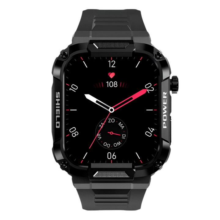 Robust Smartwatch for Men - IronPulse X1-Black-State of Style