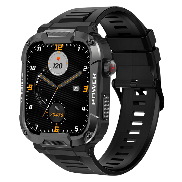 Robust Smartwatch for Men - IronPulse X1-Black-State of Style