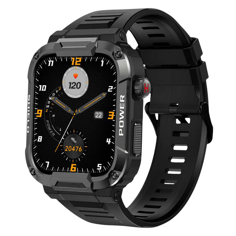 Robust Smartwatch for Men - IronPulse X1-Black-State of Style