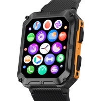 Robust Smartwatch with Heart Rate Monitor & Step Counter - EnduranceX-Orange-State of Style