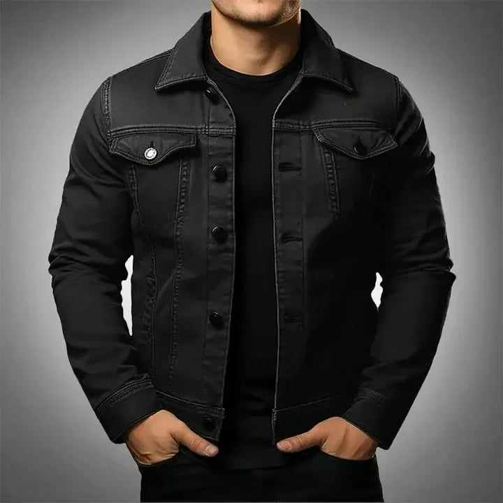 Robust & Timeless Men's Denim Jacket made from 100% Cotton - Noah-Black-XS-State of Style