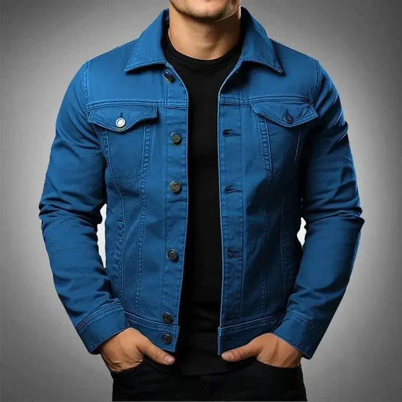 Robust & Timeless Men's Denim Jacket made from 100% Cotton - Noah-Blue-XS-State of Style